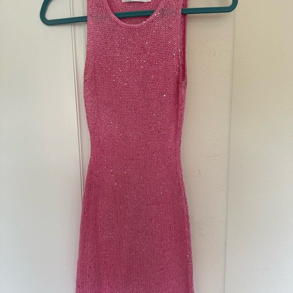 Asta Resort Pink Sheer Sleeveless Dress - Picture 8 of 8